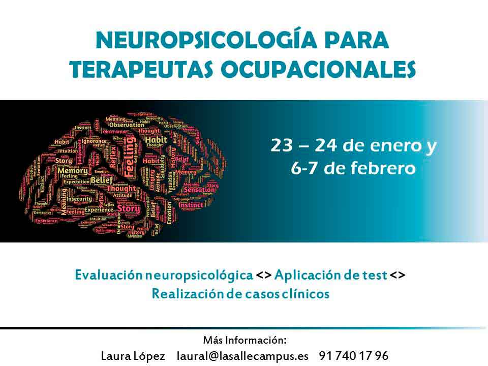 Curso de Neuropsicología para Terapeutas Ocupacionales